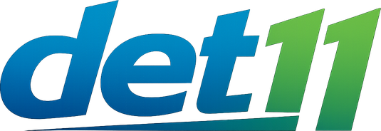 det11 logo in orange theme